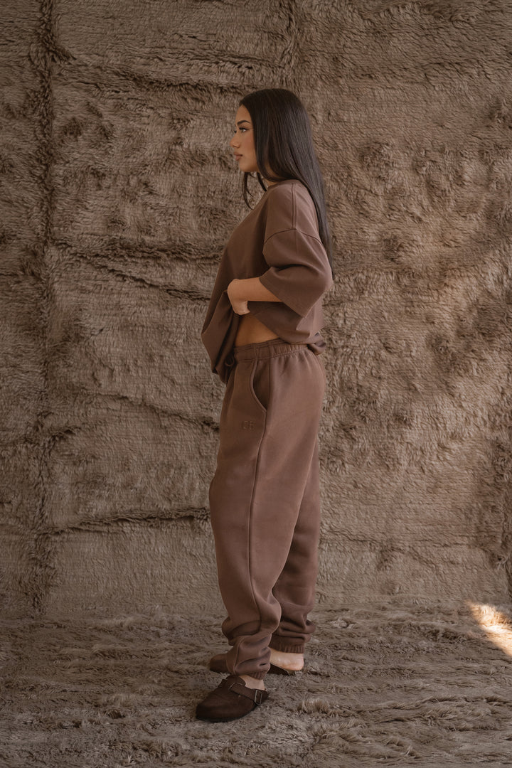 【cinnamon baby】Adult Basic Tee - Chocolate