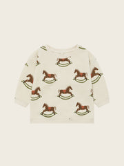 【ORGANIC ZOO】 Rocking Horse Sweatshirt