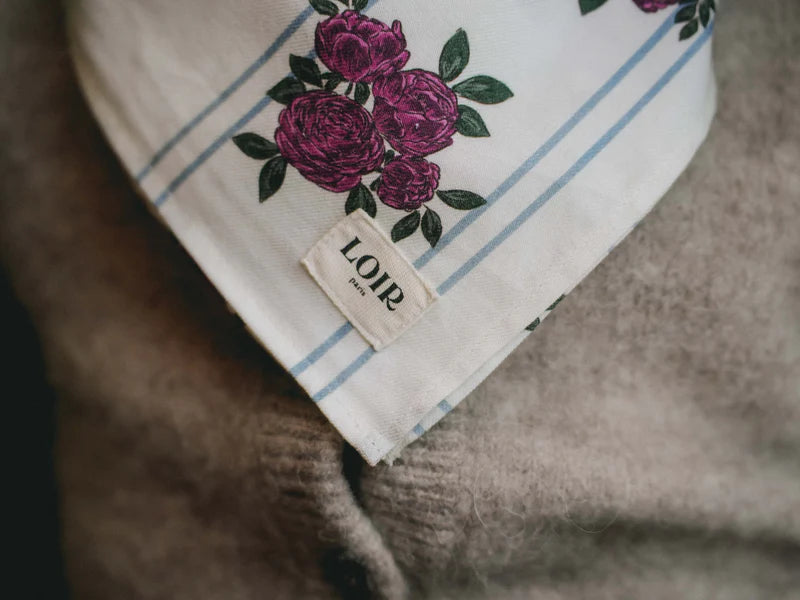 【LOIR PARIS】ALFRED - PEONIES AND STRIPES