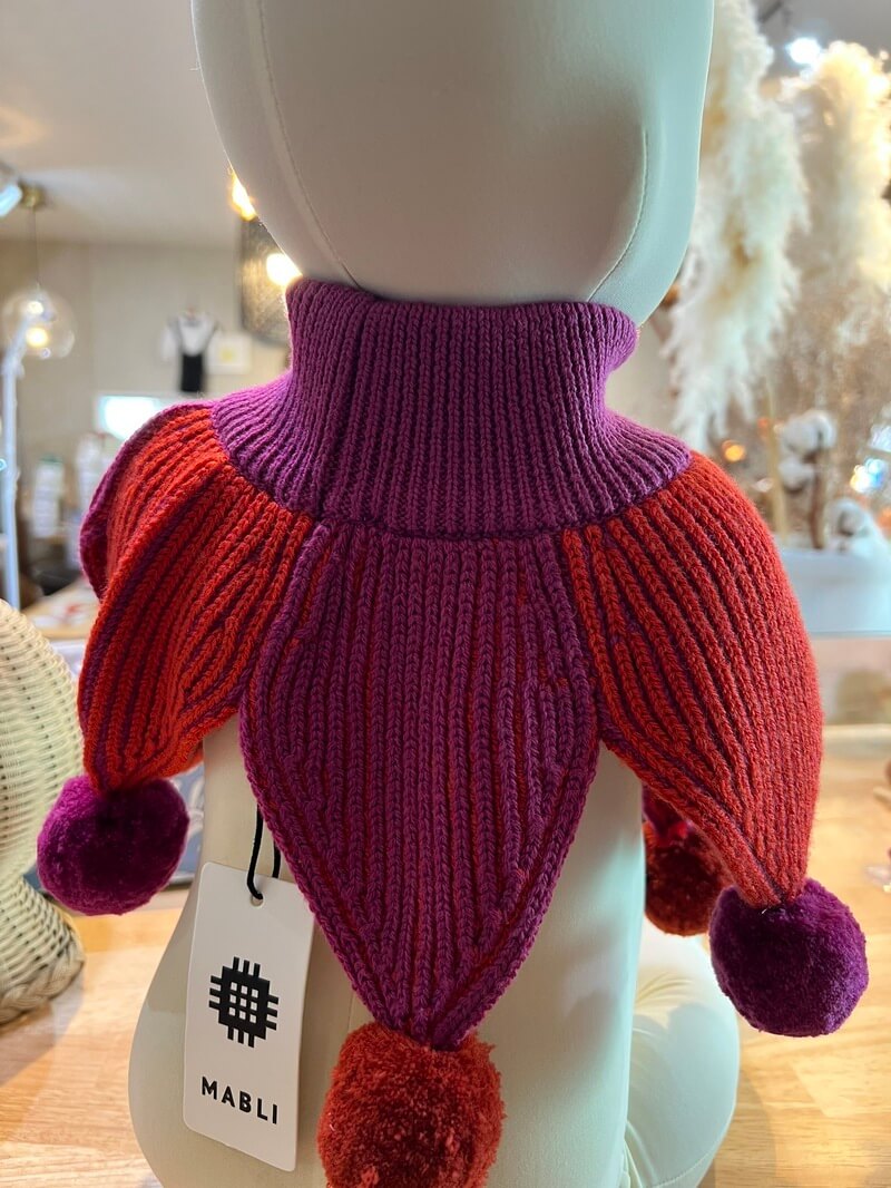 JESTER COLLAR Violet Redcurrant｜秋冬に映える付け襟