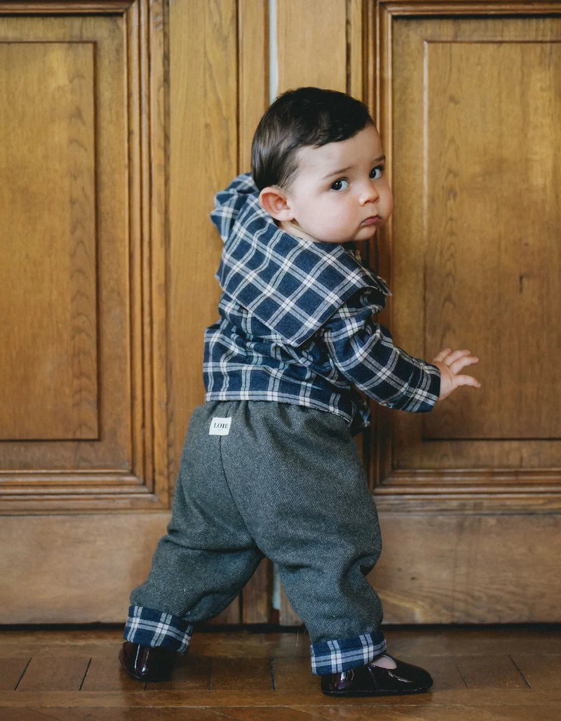 【LOIR PARIS】LORETTE - GREY TARTAN