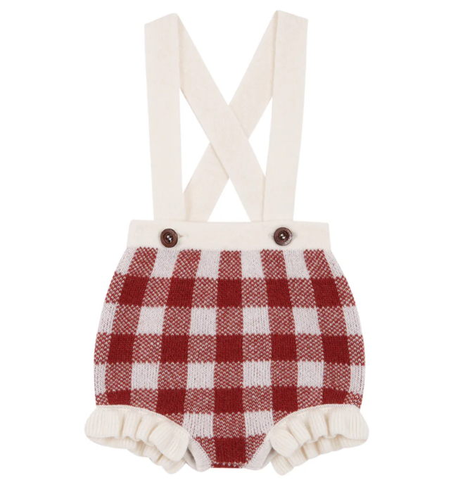 Gingham Russet straps bloomer