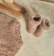 Light Pink knit booties