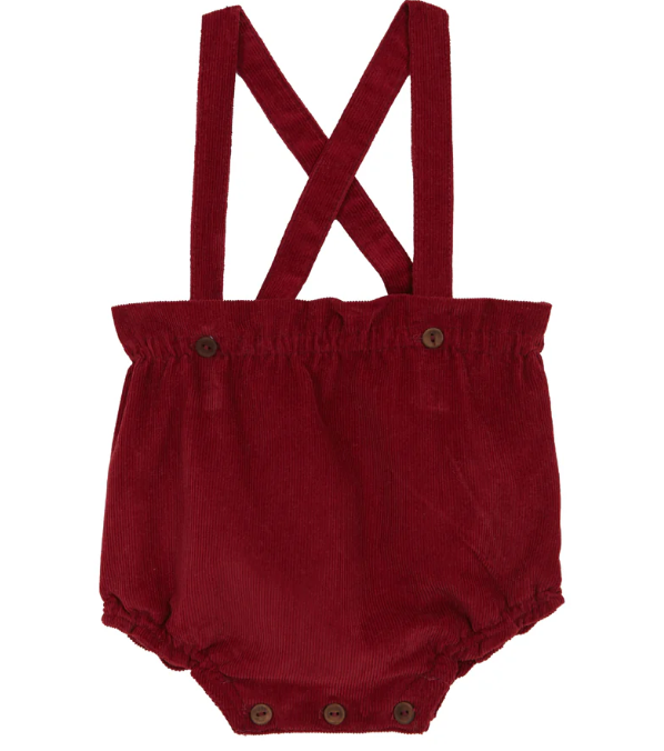 Burgundy corduroy short pants baby