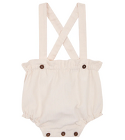 Ivory corduroy straps bloomer　