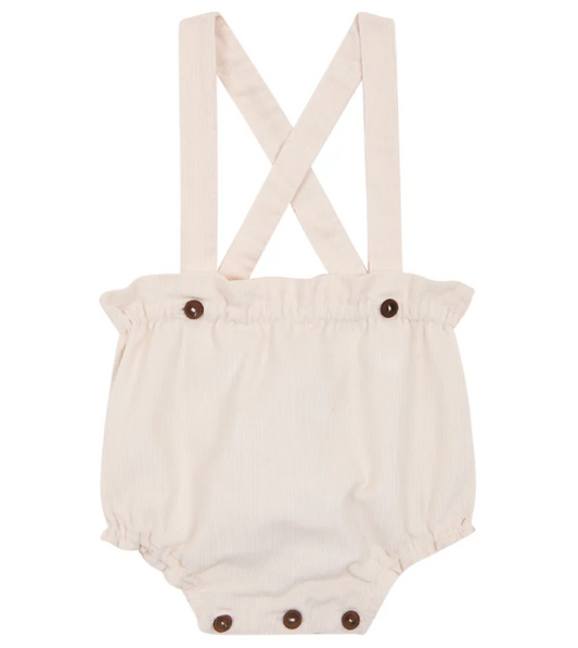 Ivory corduroy straps bloomer　