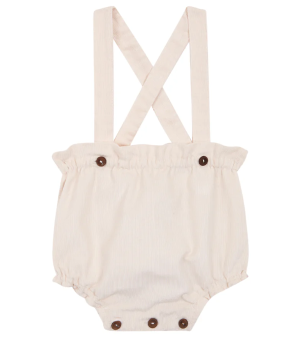 Ivory corduroy straps bloomer　