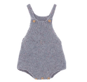 Light Blue knit romper newborn