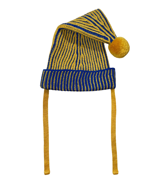 JESTER HAT - Sapphire Gold Down