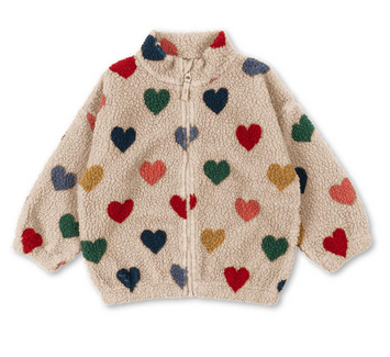 【Konges Sløjd】JODY TEDDY JACKET GRS - BON COEUR COLORÉ
