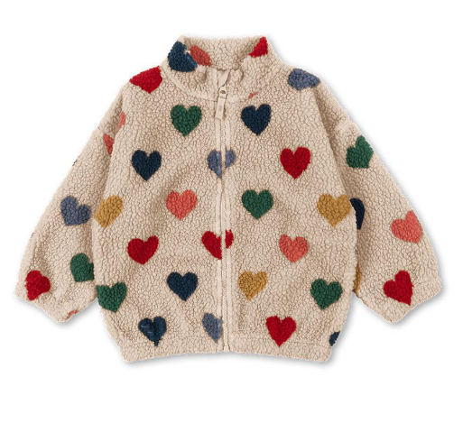 【Konges Sløjd】JODY TEDDY JACKET GRS - BON COEUR COLORÉ