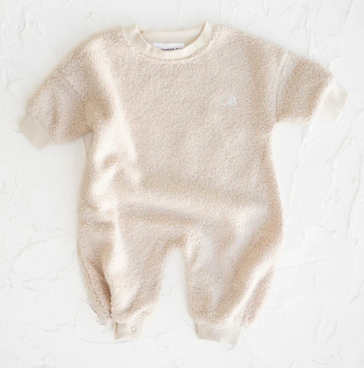 【cinnamon baby】Teddy Lounge Suit - Cream