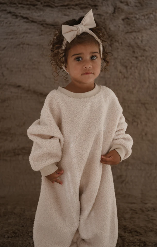 【cinnamon baby】Teddy Lounge Suit - Cream