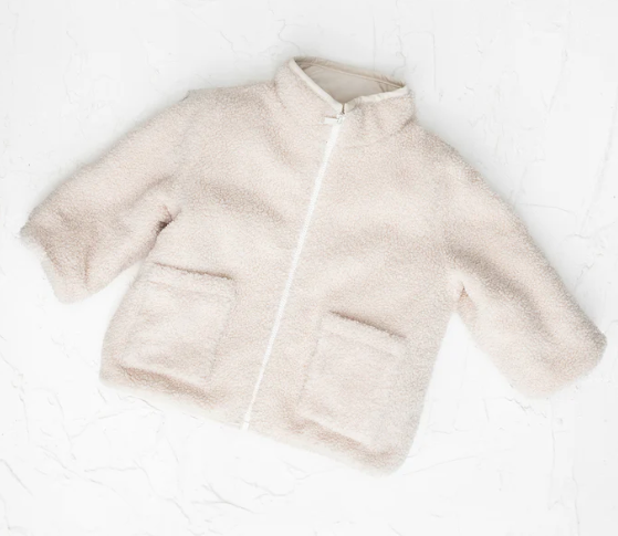 【cinnamon baby】Beige Teddy Reversible Jacket