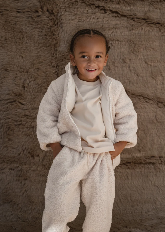 【cinnamon baby】Beige Teddy Reversible Jacket