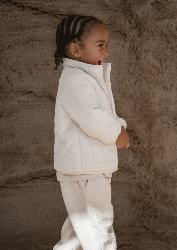 【cinnamon baby】Beige Teddy Reversible Jacket