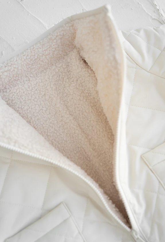 【cinnamon baby】Beige Teddy Reversible Jacket