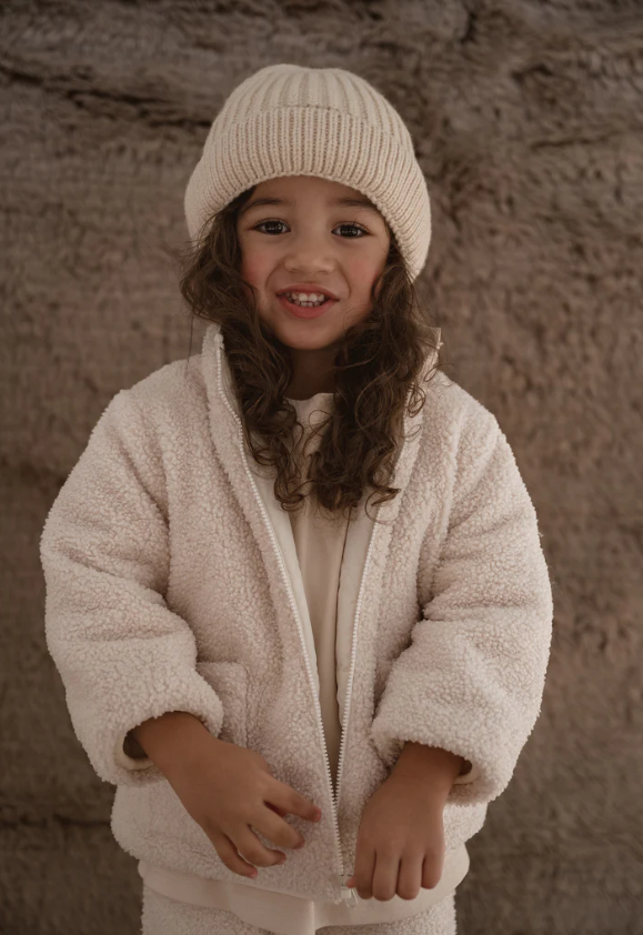 【cinnamon baby】Beige Teddy Reversible Jacket