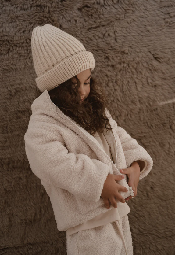 【cinnamon baby】Beige Teddy Reversible Jacket