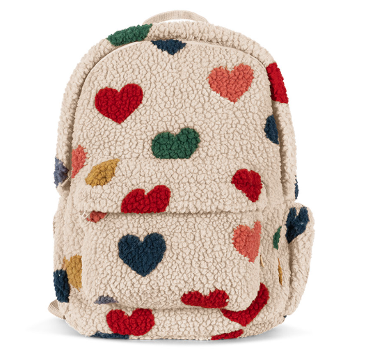 【Konges Sløjd】JODY TEDDY BACKPACK GRS - BON COEUR COLORÉ