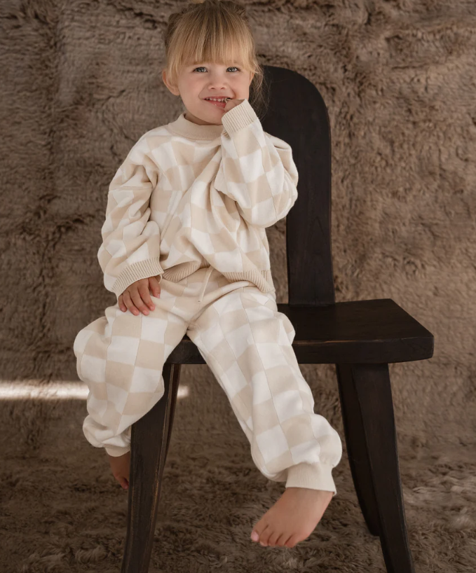 【cinnamon baby】 Knitted Pants - Cream