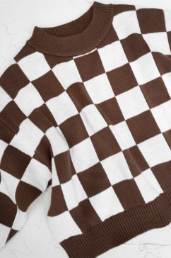 【cinnamon baby】Knitted Jumper - Chocolate