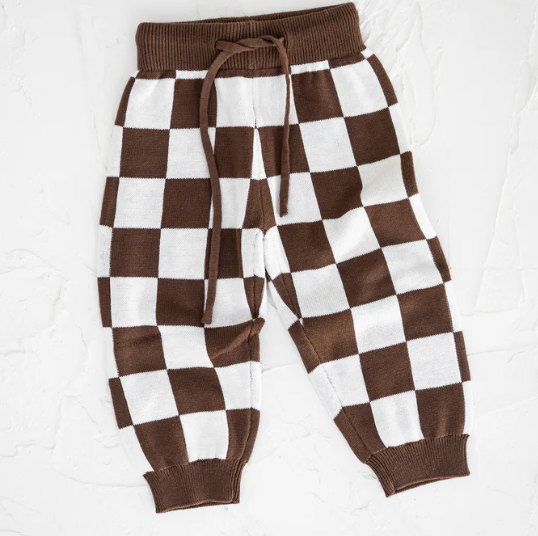 【cinnamon baby】Knitted Pants - Chocolate