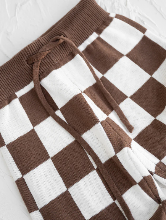 【cinnamon baby】Knitted Pants - Chocolate