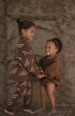 【cinnamon baby】Knitted Logo Jumper- Chocolate