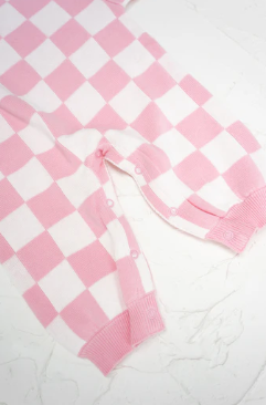 【cinnamon baby】Knitted Lounge Suit - Baby Pink