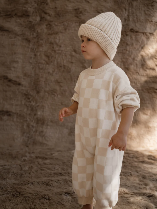 【cinnamon baby】Knitted Lounge Suit - Cream