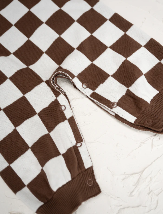 【cinnamon baby】Knitted Lounge Suit - Chocolate