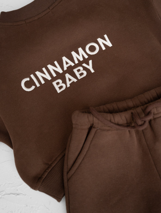 Logo Set - Chocolate ロゴ刺繍・生地アップ