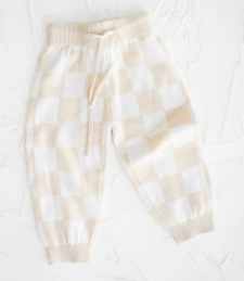 【cinnamon baby】 Knitted Pants - Cream