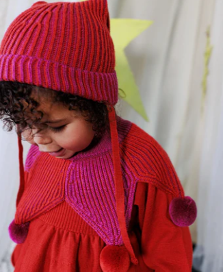 JESTER HAT - Violet Redcurrant Down