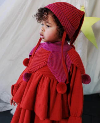 JESTER HAT - Violet Redcurrant Down