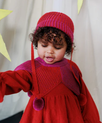 JESTER HAT - Violet Redcurrant Down