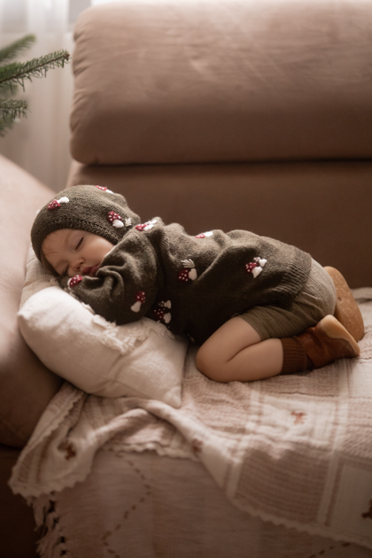 【shirleybredal】Mushroom bonnet - Pine