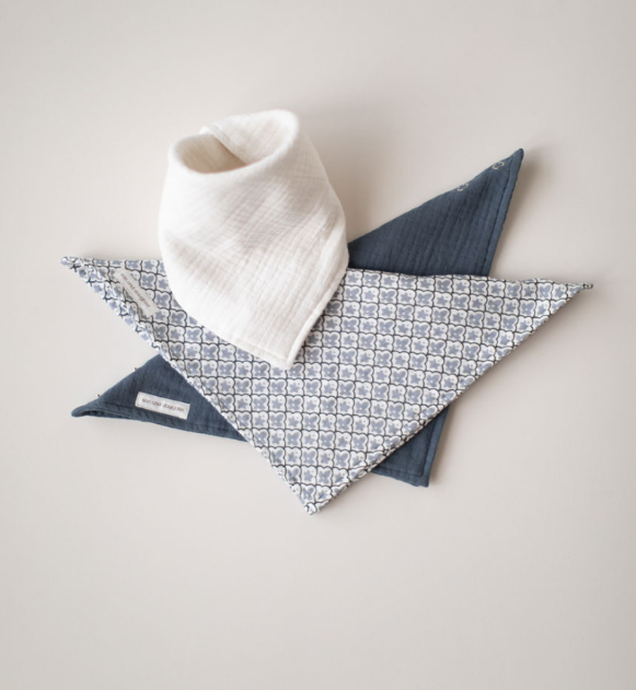 【Son and Daughter】Reversible Bibs - Aluna Series