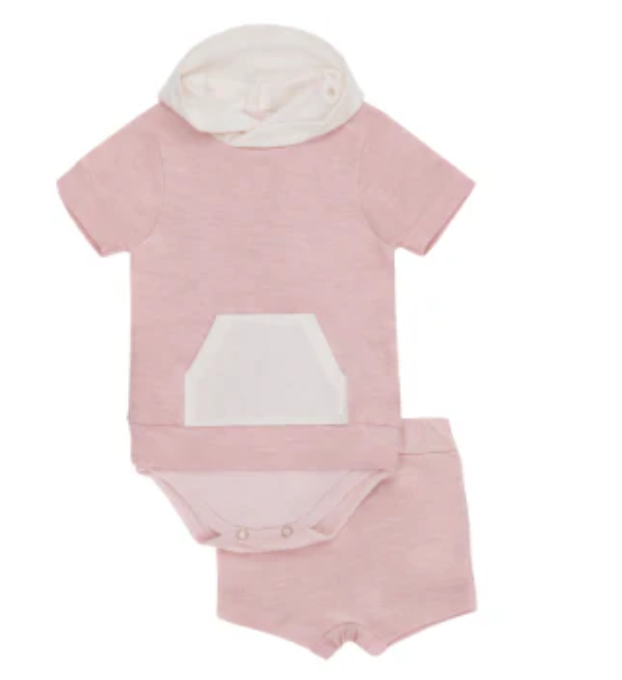 【NICHE BEBE】Pink Varsity Set