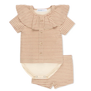 【NICHE BEBE】Magenta Faux Cardigan Set