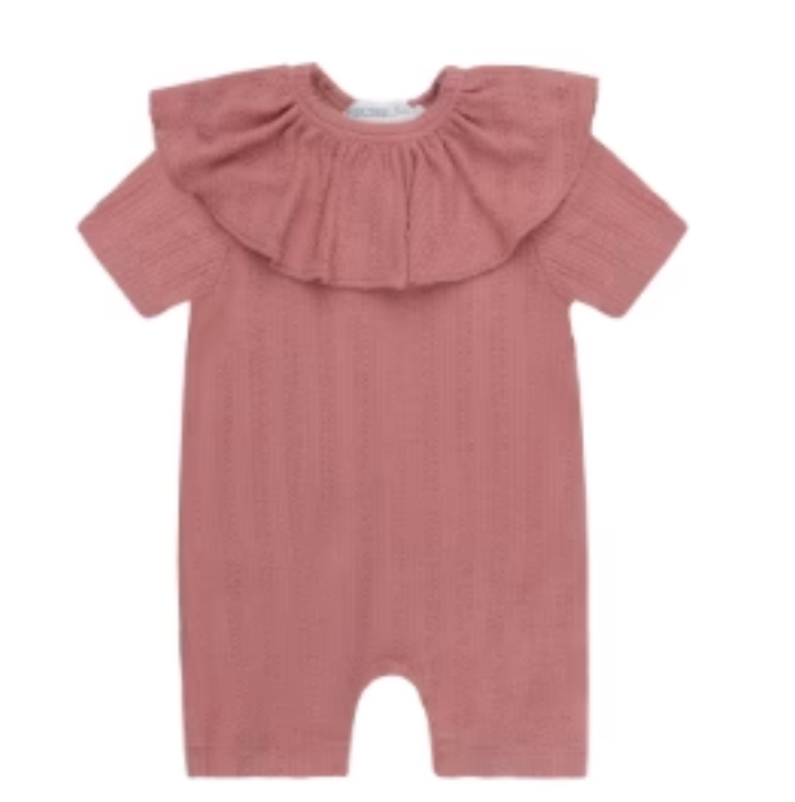 【NICHE BEBE】Rose Cable Romper