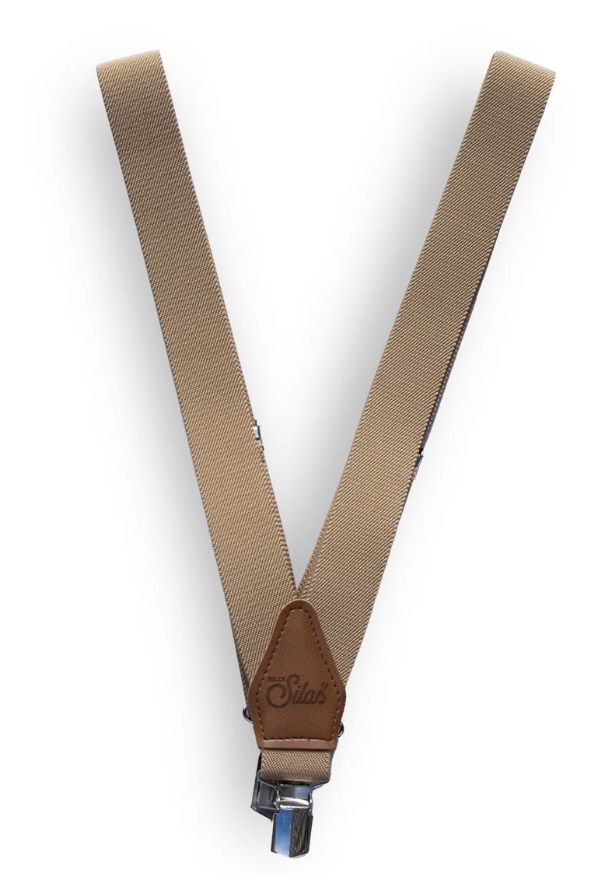 【SILLY Silas】Retro V Braces Sand Brown