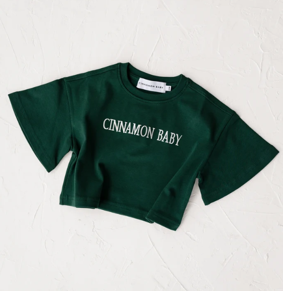 【CinnamonBaby】Campus Tee - Emerald