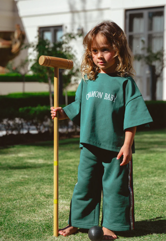 【CinnamonBaby】Campus Tee - Emerald
