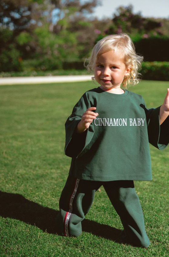 【CinnamonBaby】Campus Tee - Emerald