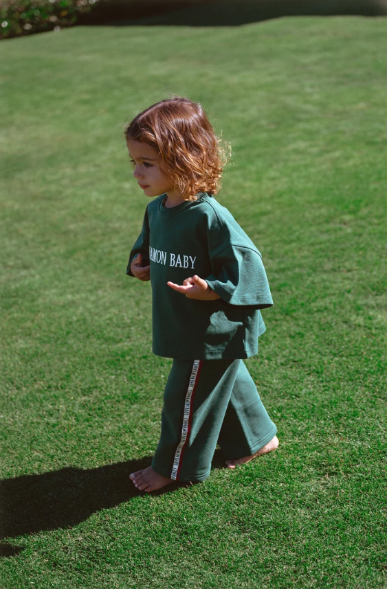 【CinnamonBaby】Campus Track Pant - Emerald
