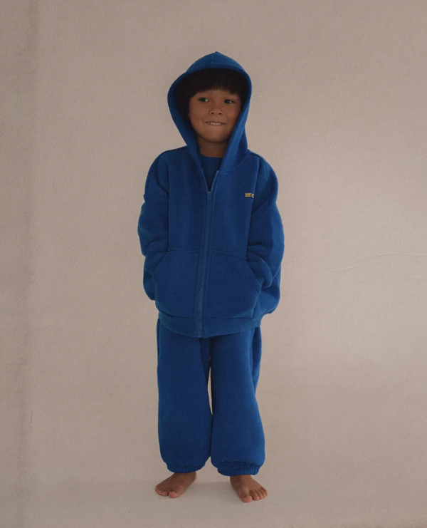 【CinnamonBaby】Primary Zip Hoodie - Blue