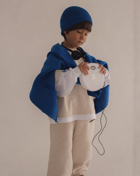 【CinnamonBaby】Primary Zip Hoodie - Blue