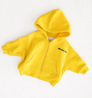 【CinnamonBaby】Primary Zip Hoodie - Yellow